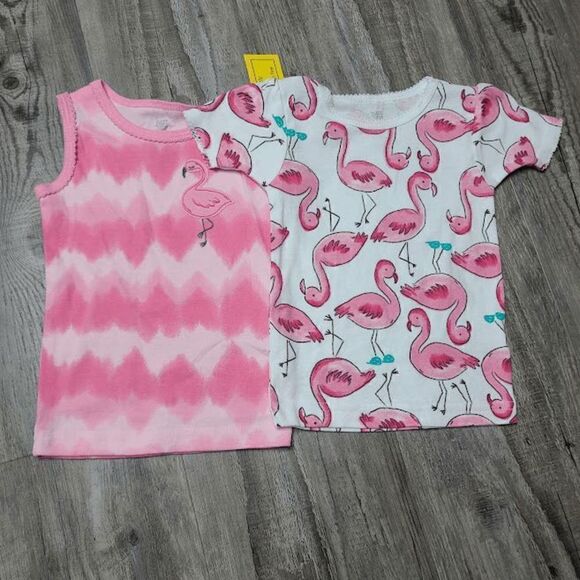 Baby Girls Flamingo Pajama Tops carter's 18M - Picture 1 of 2